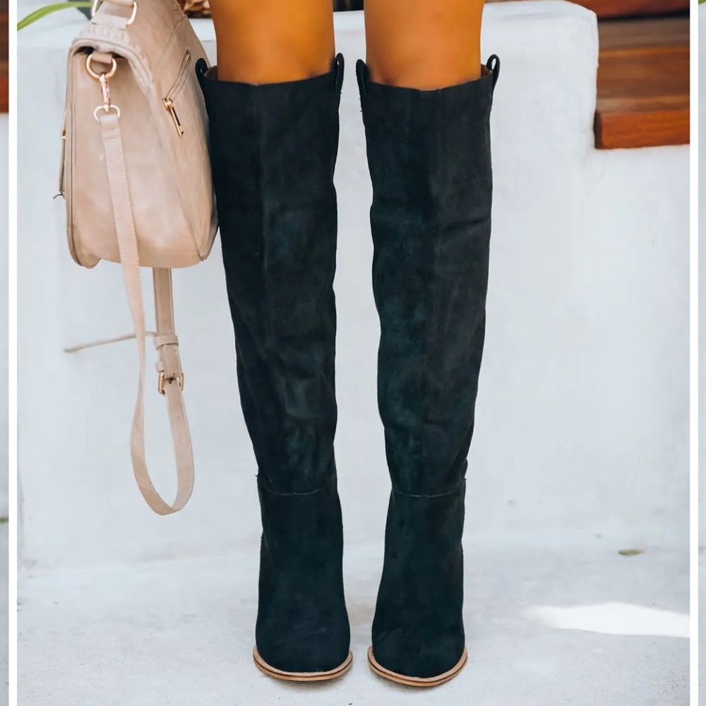 Vici Saint Boot, Black, size 7.